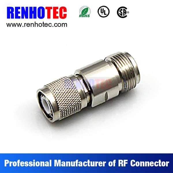 straight thread clamp n female to male tnc connector adapter